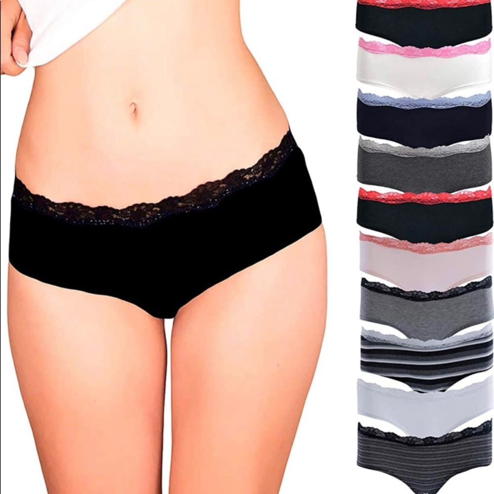 Lace trim underwear